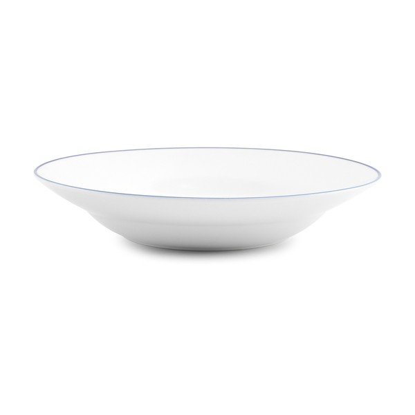 Valge sügav portselantaldrik ø 23 cm Basic White - BonBistro