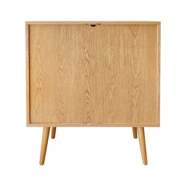 Kõrge lükandustega tammedekooriga kummut 83x95 cm Rove – Woodman-image-3