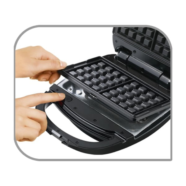 Must ja hõbedane võileivaküpsetaja Snack Time - Tefal-image-1