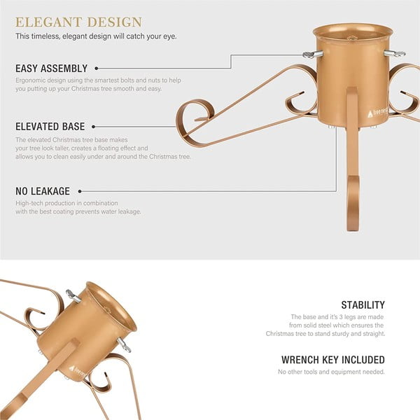 Punane metallist jõulupuu statiiv Grace - Tree Nest-image-3