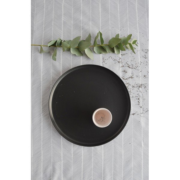 Mustast kiviplaadist suur taldrik, ø 27,5 cm Luna - ÅOOMI-image-2