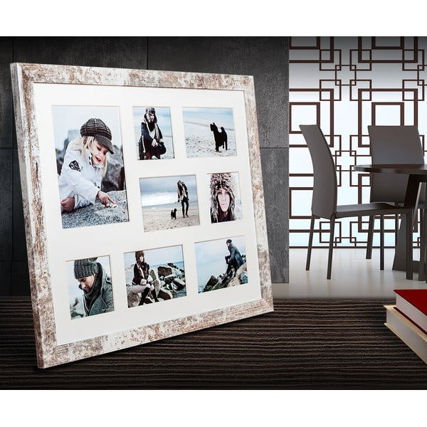 Hall ja valge raam 8 fotole , 51 x 41 cm Narvik - Styler-image-1