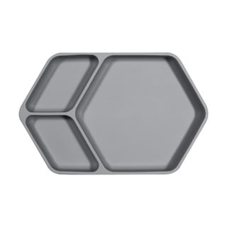 Hall silikoonist beebi taldrik 16x25 cm – Kindsgut
