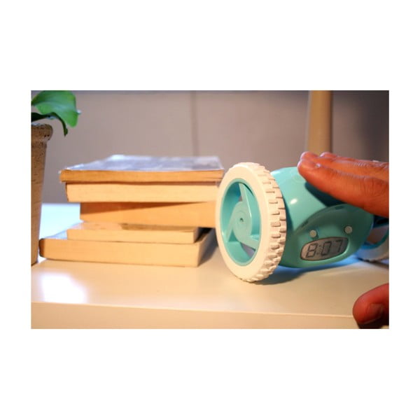 Clocky, budík na kolečkách, aqua-image-3