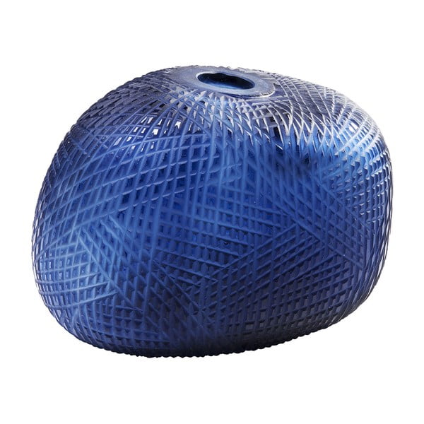 Sinine klaasvaas Harakiri, kõrgus 23 cm Cut Out - Kare Design