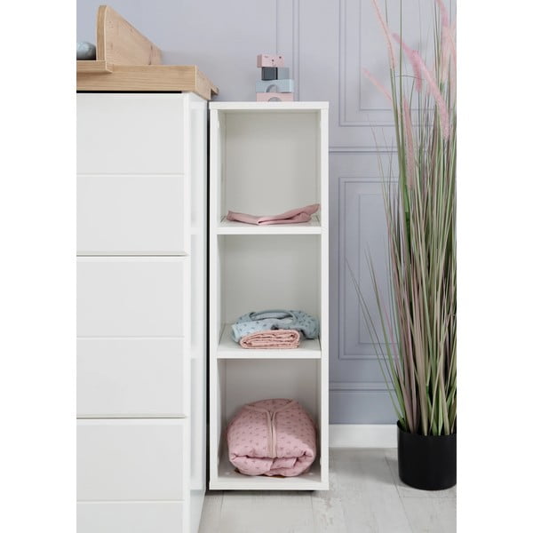 Valge laste raamaturiiul 27x88 cm - Roba-image-1