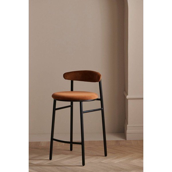Konjakipruuni metallist baaritool (istme kõrgus 66 cm) Doggi - Ellos Home-image-1