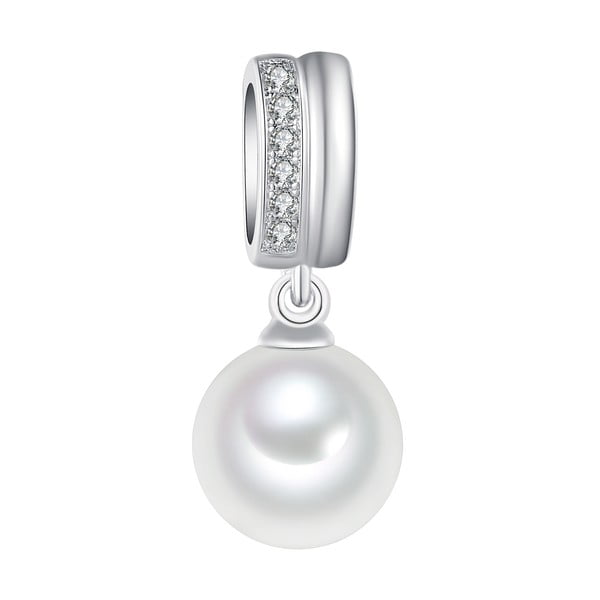 Náhrdelník s bílou perlou Pearls of London White Lady