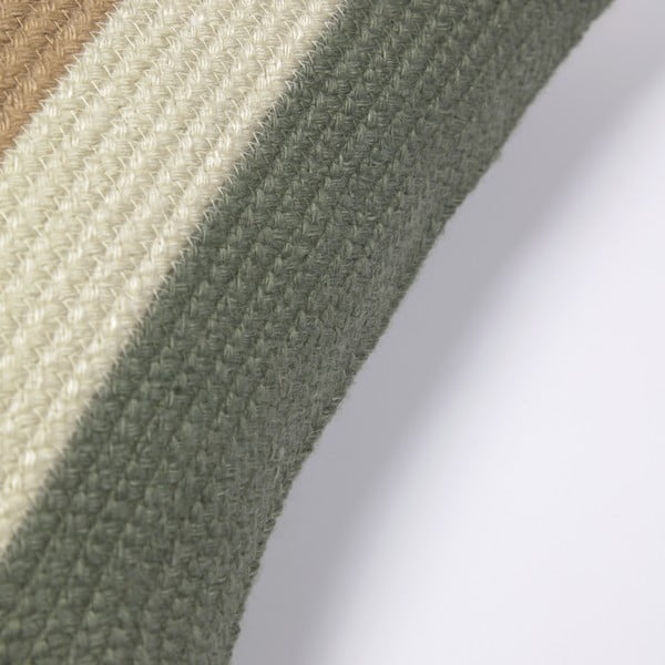 Roheline ja beež padjapüür taaskasutatud plastist, 45 x 45 cm. Leeith - Kave Home-image-1