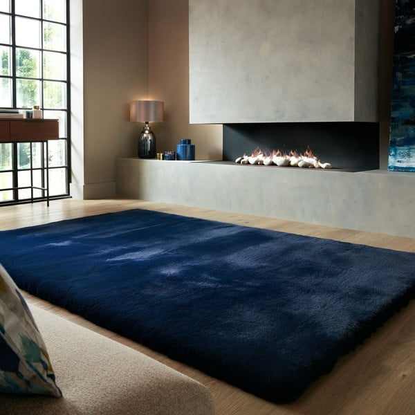 Tumesinine sünteetilisest karusnahast vaip 200x290 cm Ivy Luxury Fur - Flair Rugs-image-1