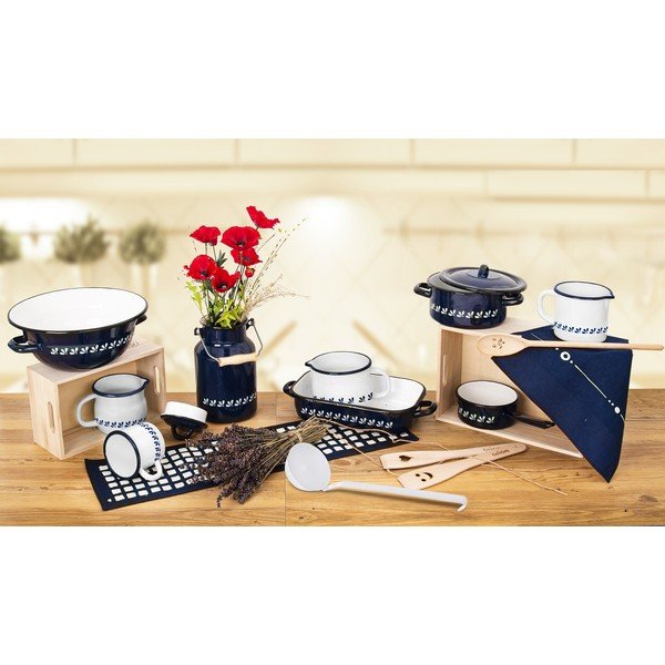 Sinine emailkauss, 2,5 l - Orion-image-1