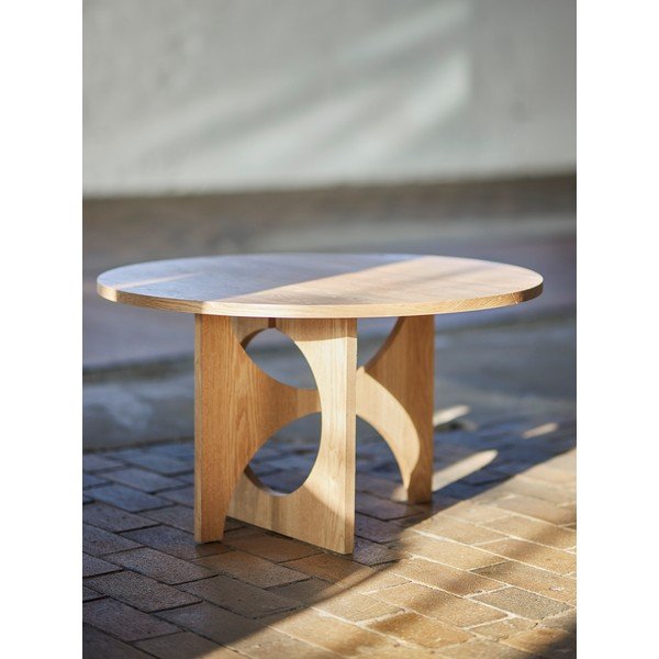 Ümmargune kohvilaud kuusepuudega naturaalses värvitoonis ø 80 cm Alden - Bloomingville-image-2