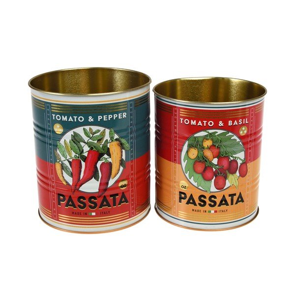 Dekoratiivsed plekk-hoiukarbid komplektis 2 tk ø 11x13 cm Passata - Rex London-image-3