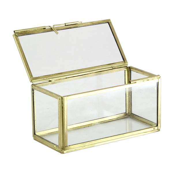 Set 2 skleněných boxů Small Brass-image-4