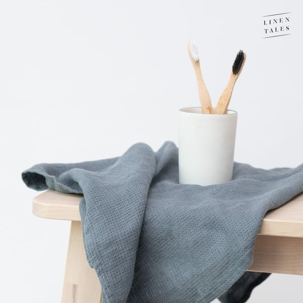 Sinine linane rätik 30x30 cm - Linen Tales-image-2