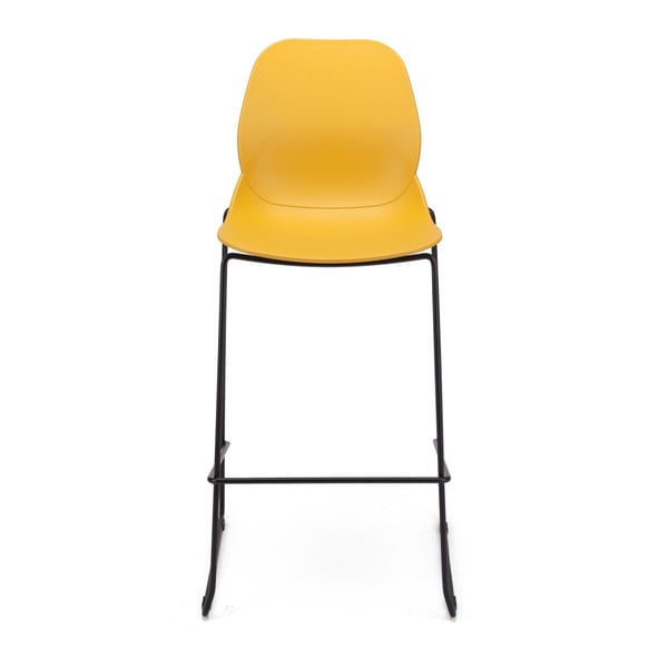 Sada 4 žlutých barových židlí Marckeric Greta