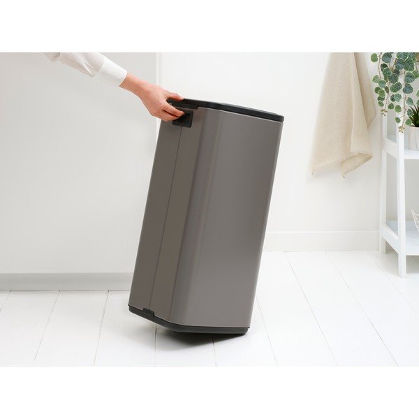 Halli puutetundlik terasest prügikast 30 l Bo Touch - Brabantia-image-2