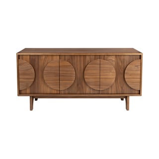 Pruun pähklipuust madal kapp 120x58 cm Groove - Zuiver