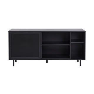 Must metallist lükandustega kummut 160x75x46 cm Veep - Unique Furniture