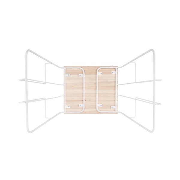 Bílý odkládací stolek s možností uložení časopisů Leitmotiv Wired-image-2