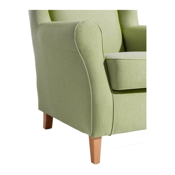 Zelené křeslo ušák Max Winzer Lorris Apple-image-4