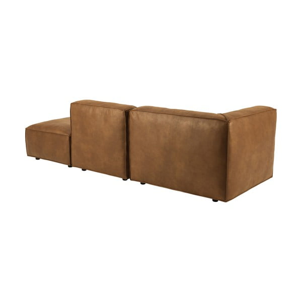 Konjaki pruun kunstnahast lamamistool (vasakpoolne nurk) Fairfield Kentucky - Bonami Selection-image-4