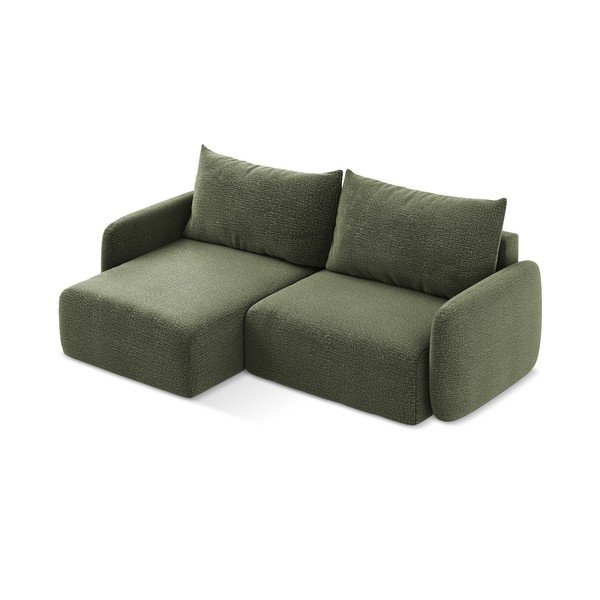 Roheline diivanvoodi hoiunurgaga diivan (vasakpoolne nurk) Kalena - Makamii-image-3