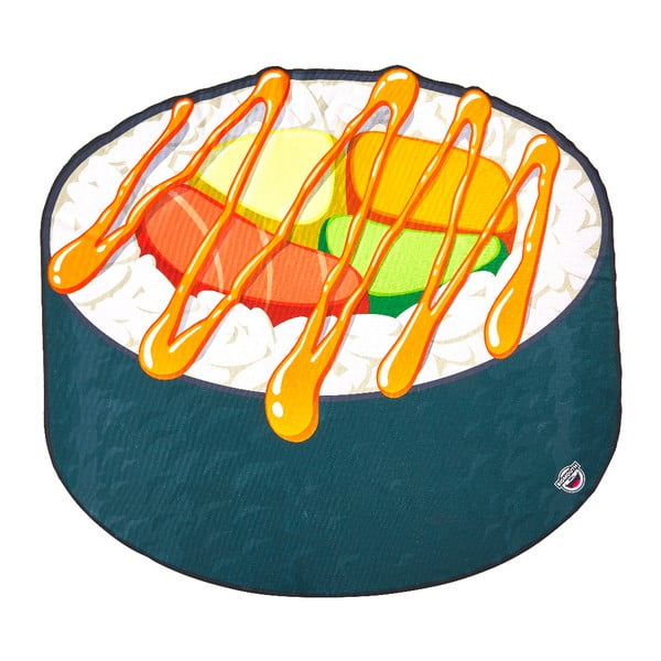 Plážová deka ve tvaru sushi Big Mouth Inc., ⌀ 152 cm