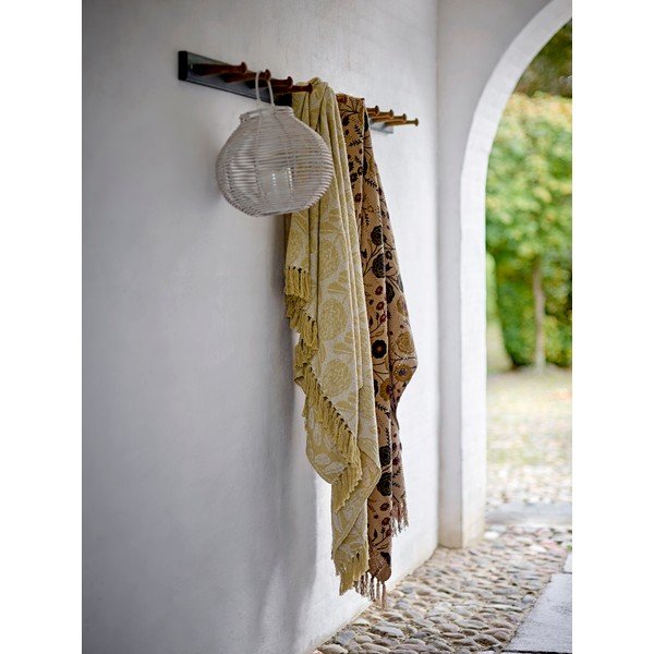 Kollane puuvillaseguga tekk 130x155 cm Pratello - Bloomingville-image-2