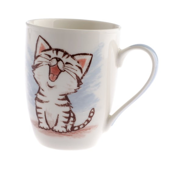 Porcelánový hrnek Dakls Happy Cat, 345 ml