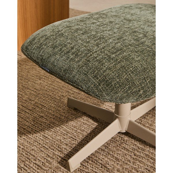 Roheline šenillist jalatugi Teryl - Kave Home-image-3