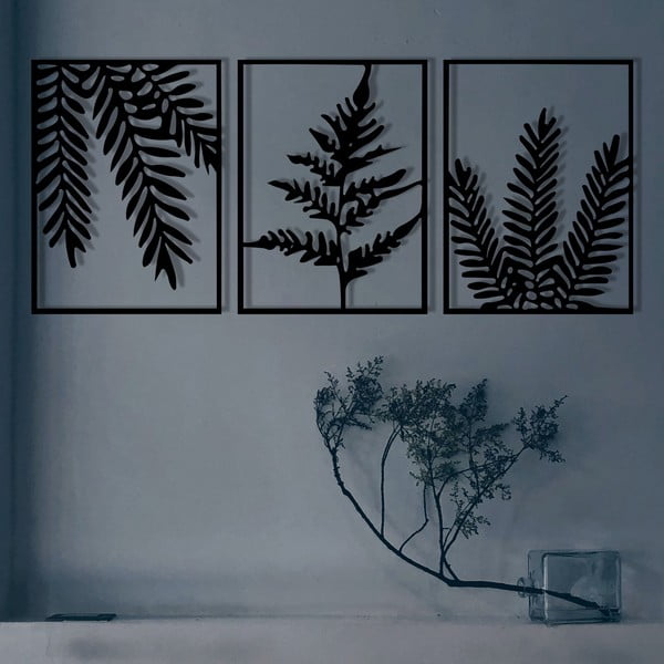 Metallist seinakaunistused 3tk komplektis 118x50 cm Yakomo - Wallity-image-2