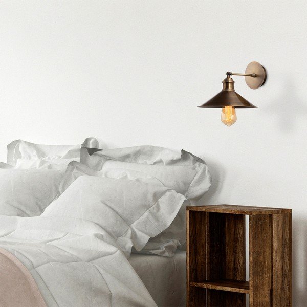 Pronksivärvi seinavalgusti ø 24 cm Sivani - Opviq lights-image-1