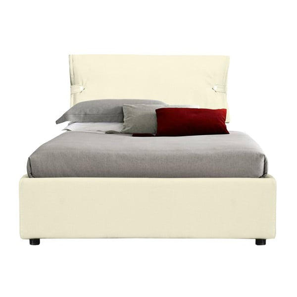 Béžová jednolůžková postel s úložným prostorem 13Casa Feeling, 90 x 190 cm
