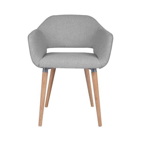 Světle šedá jídelní židle Cosmopolitan Design Napoli