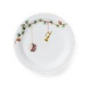 Valge jõulumotiiviga portselanist magustoidutaldrik ø 19 cm Hammershøi Christmas – Kähler Design