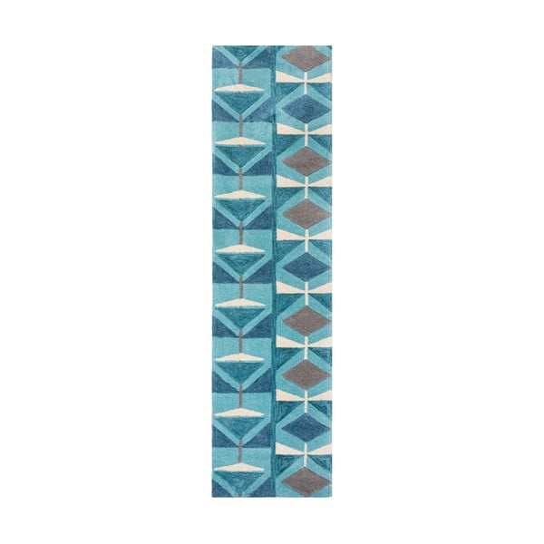Sinine vaibajooksja 60x230 cm Kodiac - Flair Rugs