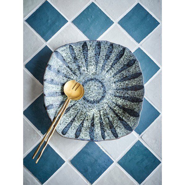 Hall keraamiline serveerimistaldrik ø 32 cm Ramie - Bloomingville-image-1