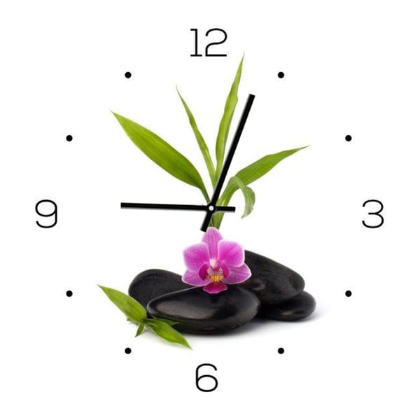 Skleněné hodiny DecoMalta Thai, 30 x 30 cm