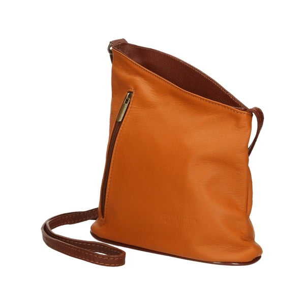 Konjaki pruun nahast käekott Garturo - Chicca Borse-image-3