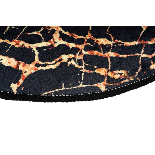 2 mustast ovaalsest vannitoavaibast koosnev komplekt Kuldne marmor - Foutastic-image-3