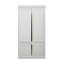 Helehall männipuidust hingedega ustega riidekapp 110x215 cm Organize - WOOOD