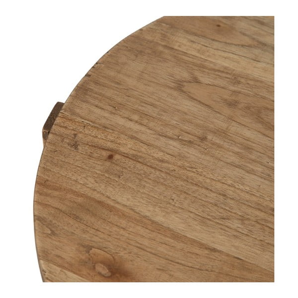 Ümmargune valge seedri täispuidust abilaud ø 40 cm Dala - Ixia-image-2