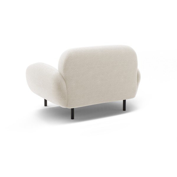 Valge bukleekangast tugitool Poppy - Micadoni-image-2