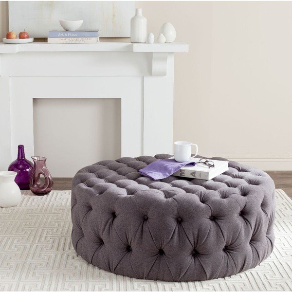 Šedý puf Safavieh Adalyn-image-1