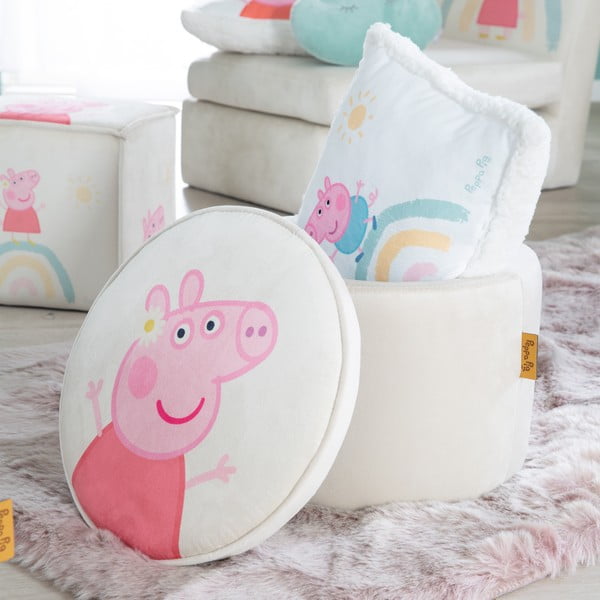 Valge sametist laste tumba Peppa Pig - Roba-image-1