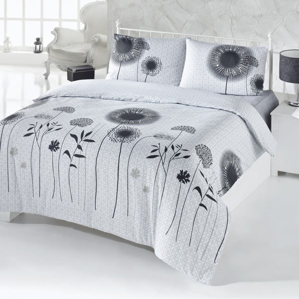 Lina koos voodilinaga Valge ja must, 200 x 220 cm - Mijolnir