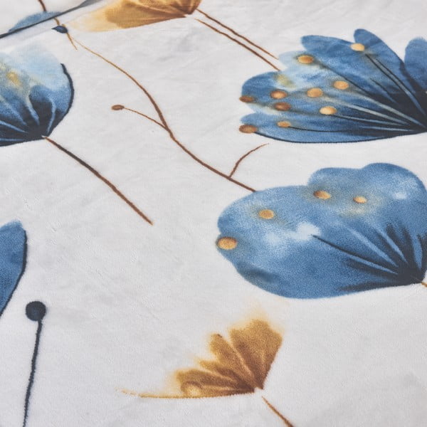 Tumesinine üheinimese mikrofliisist voodipesu 140x200 cm Marbella – My House-image-3