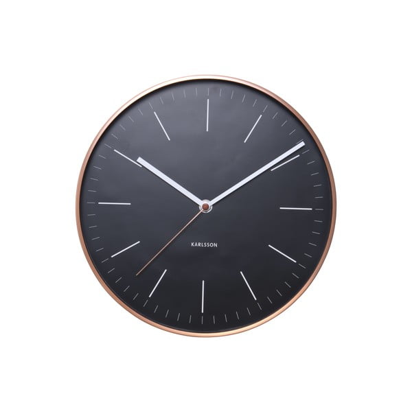 Hodiny Present Time Minimal Black