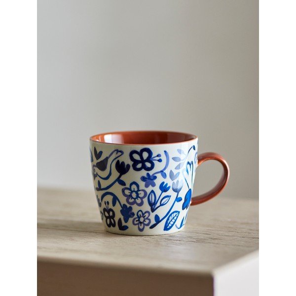 Sinised/kreemjad keraamilised kruusid komplektis 4 tk 300 ml Figuria - Bloomingville-image-1